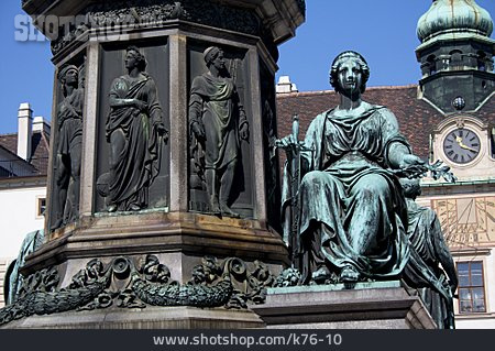
                Hofburg, Fountain Figurine, Amalienhof, Renaissance Fountain                   