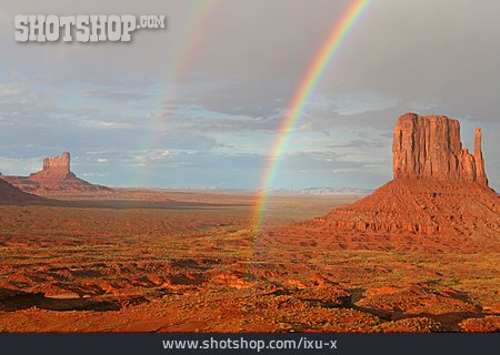 
                Regenbogen, Monument Valley, Navajo-nation-reservation                   