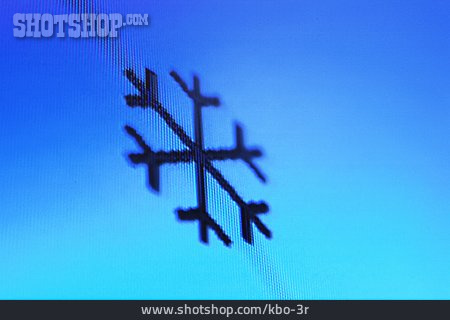 
                Symbol, Eiskristall, Wettersymbol                   