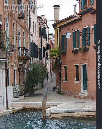 
                Anlegestelle, Gasse, Venedig                   