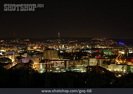 
                Nacht, Stadtansicht, Stuttgart                   