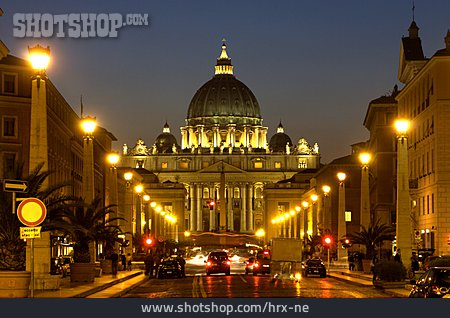 
                Rom, Petersdom, Straßenverkehr                   