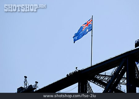 
                Fahne, Australien, Harbour Bridge                   