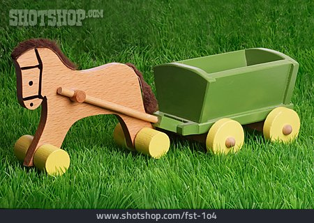 
                Kinderspielzeug, Pferdewagen, Fuhrwagen                   