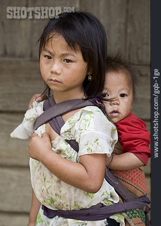 
                Geschwister, Laos, Miao                   