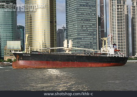 
                Logistik, Frachtschiff, Shanghai                   