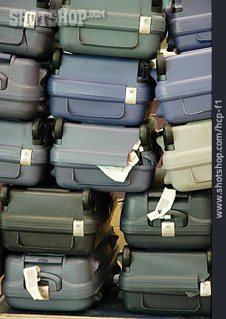 
                Reisegepäck, Hartschalenkoffer, Kofferstapel                   