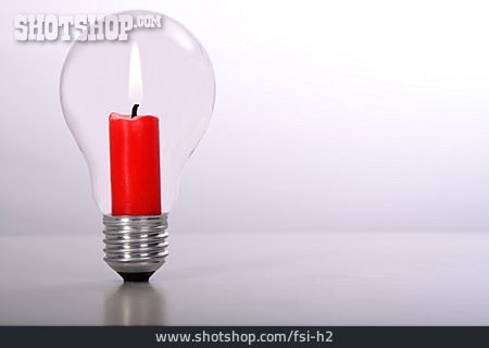 
                Glühbirne, Kerze, Energiesparlampe                   