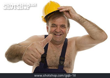 
                Bauarbeiter, Handwerker, Daumen Hoch                   