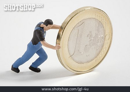 
                Geld, Euro, Arbeiter                   