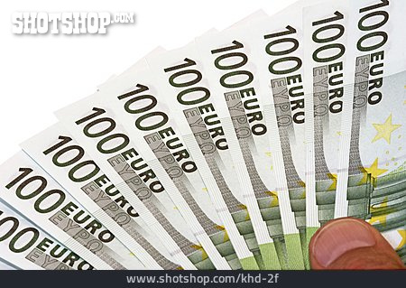
                Geldschein, Bargeld, Geldfächer, 100 Euro                   