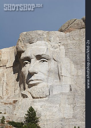 
                Abraham Lincoln, Mount Rushmore, Black Hills                   