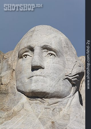 
                George Washington, Mount Rushmore, Black Hills                   