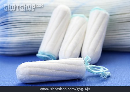 
                Menstruation, Tampon, Slipeinlage                   