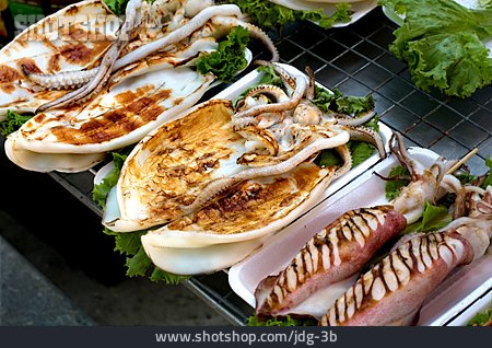 
                Asiatische Küche, Meeresfrüchte, Tintenfisch                   