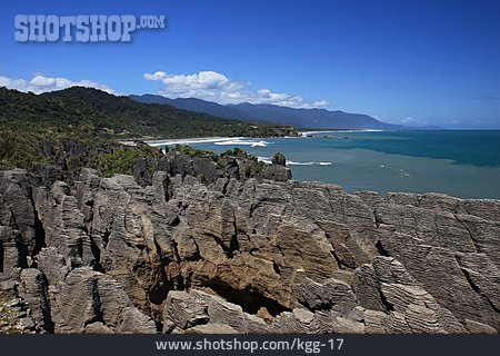 
                Felsküste, Neuseeland, Pancake Rocks                   