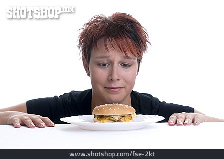 
                Ernährung, Hungrig, Hamburger, Dickmacher                   