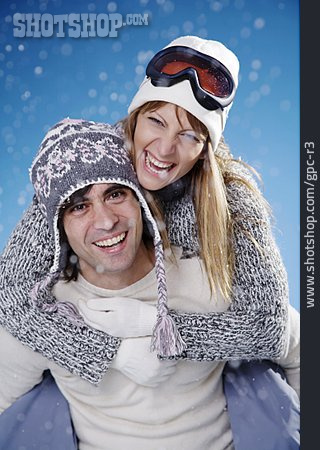 
                Love Couple, Skiers, Snowboarder                   