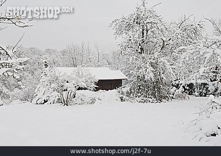 
                Winterlandschaft, Waldhütte                   