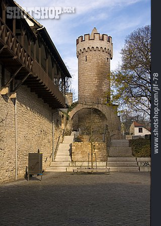 
                Stadtmauer, Wehrturm, Jena                   