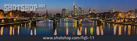 
                Stadtansicht, Skyline, Frankfurt Am Main, Alte Brücke                   