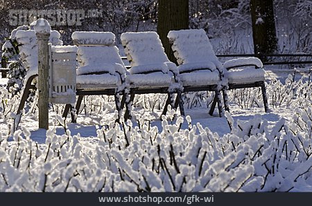 
                Verschneit, Parkbank, Winterlich                   