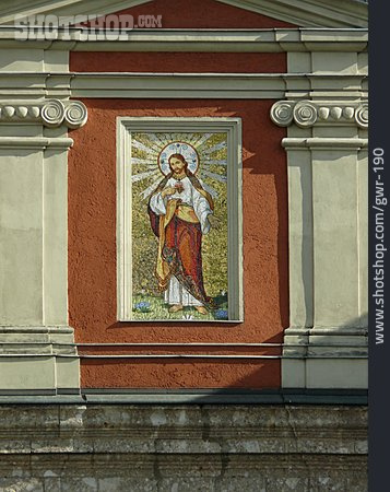 
                Mosaik, Jesus, Wandbild, Heiligenbild                   