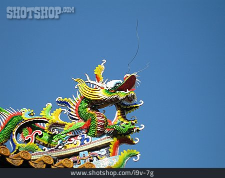 
                Chinatown, Chinesisch, Drachen, Yokohama                   