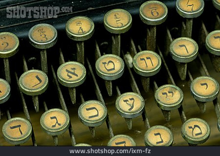 
                Tastatur, Schreibmaschine, Hebräisch                   