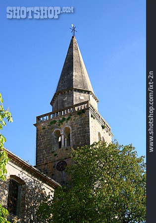 
                Kirchturm, Kroatien, Groznjan                   