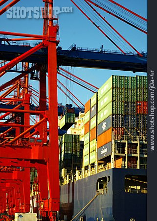 
                Containerschiff, Export, Containerterminal                   