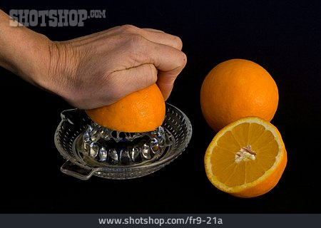 
                Orange, Orangensaft, Saftpresse                   
