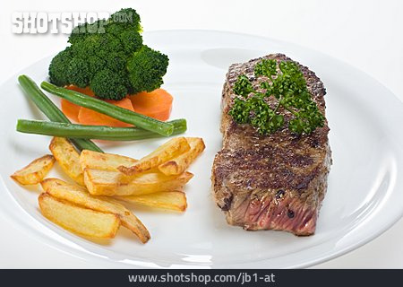 
                Steak, Fleischgericht, Tellergericht                   