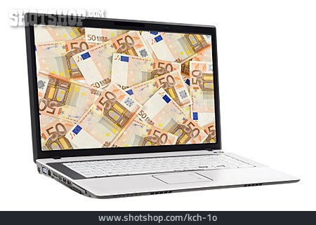 
                Laptop, Banknote, Online-banking                   