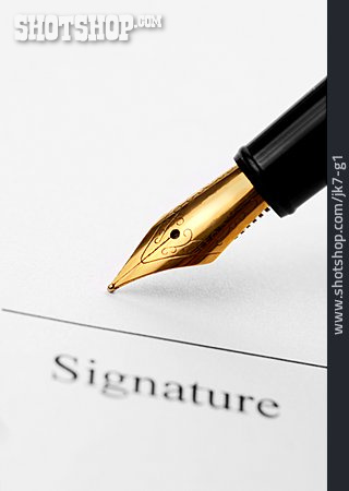 
                Füller, Unterschrift, Signatur                   