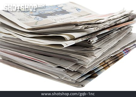 
                Zeitung, Zeitungsstapel                   