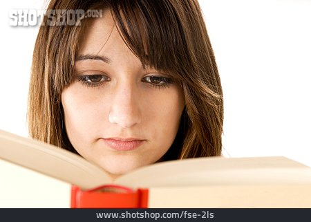
                Buch, Lesen, Schülerin                   