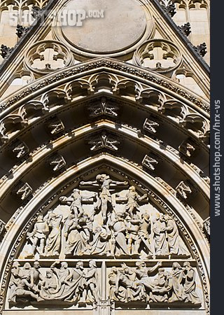 
                Relief, Portal, St. Vitus Kathedrale                   