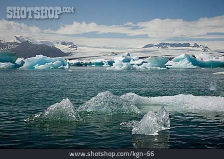 
                Island, Gletschersee, Eisberg                   