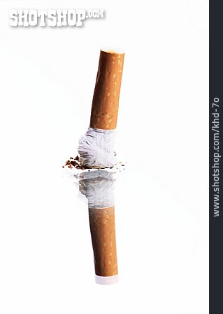 
                Zigarette, Zerbrochen, Rauchverbot                   