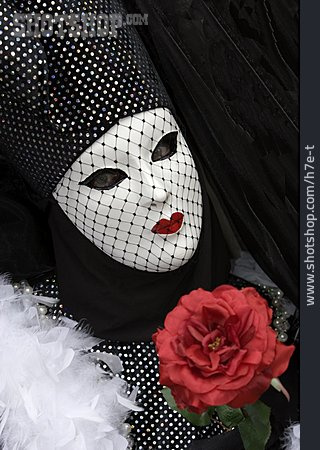 
                Rose, Maske, Karneval, Venedig                   