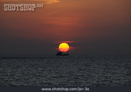 
                Sonnenuntergang, Boot, Thailand                   