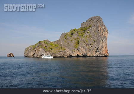 
                Insel, Thailand, Ausflugsboot, Andamanensee                   