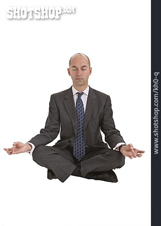 
                Entspannung, Yoga, Geschäftsmann                   