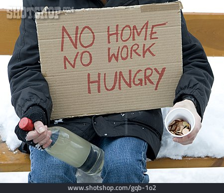
                Armut, Betteln, Obdachloser                   