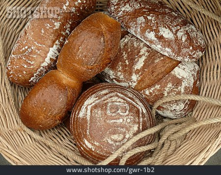 
                Brot, Backwaren, Brotkorb, Biobäckerei                   