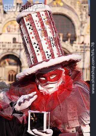 
                Karneval, Venedig, Maskenball, Kartenspieler                   
