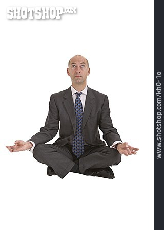 
                Entspannung, Yoga, Geschäftsmann                   
