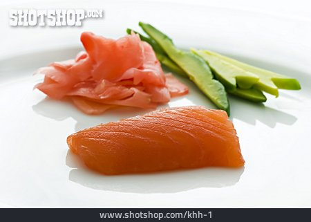 
                Sushi, Lachs, Sashimi                   