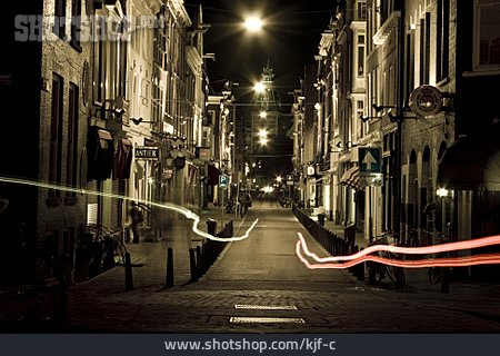
                Straße, Leuchtspur, Amsterdam                   